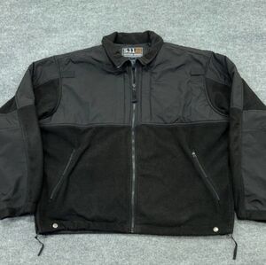 5.11 Tactical Jacket Mens XL Black Fleece Full Zip Heavyweight 48038